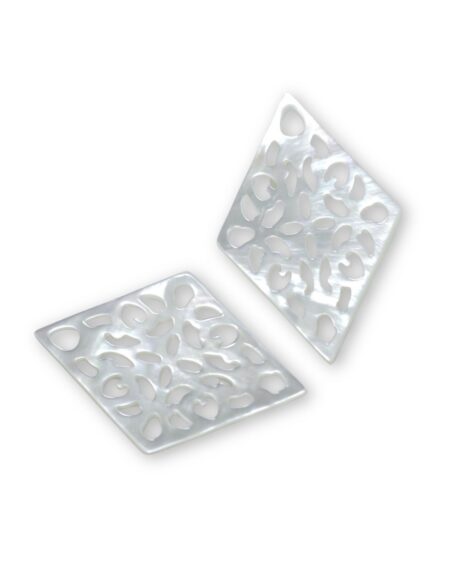 Filigree Rhombus White Mother of Pearl