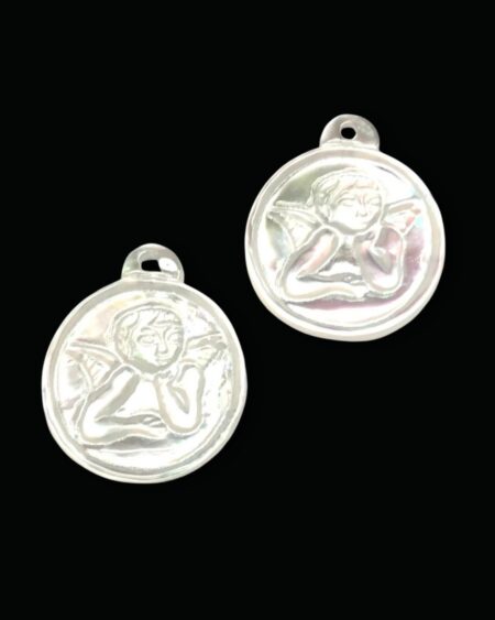 Saint Cameo Angel White Mother of Pearl