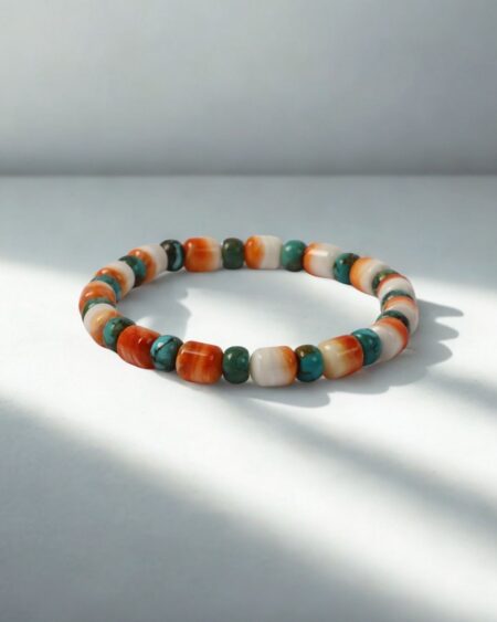Turquoise and Spiny Oyster Shell Bracelet