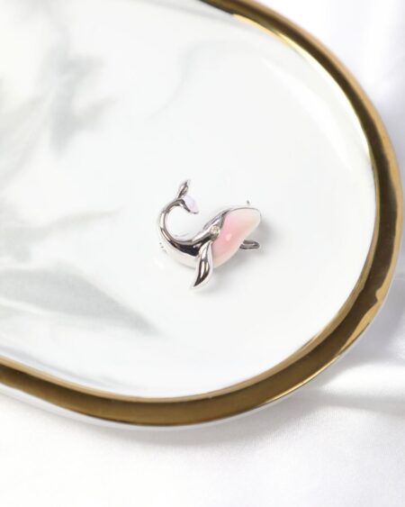 Small Conch Whales Brooch