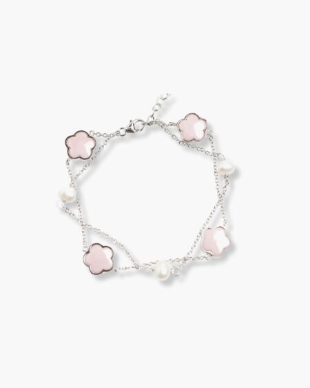 Cartoon Flower Double Chain Bracelet