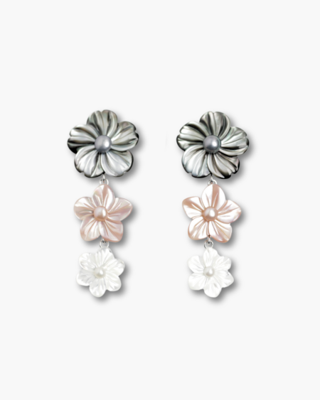 Triple Flower Earrings