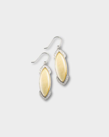 Marquise Shaped Hook Earrings