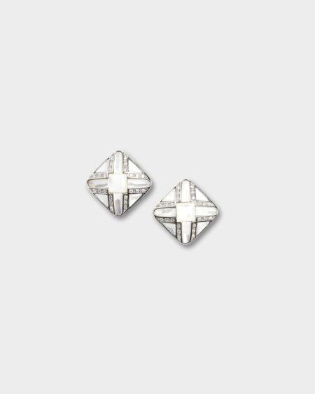 White MOP Earrings