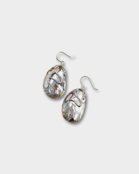 Abalone Pieces Hook Earrings