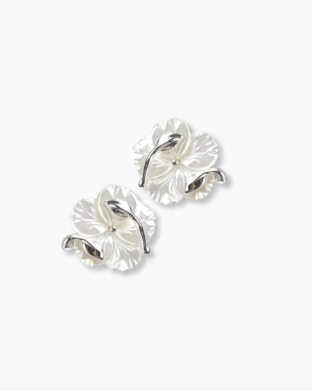 Carved Flower Earrings
