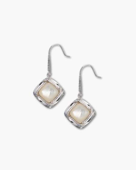 Square Shape Wire Hook Earrings