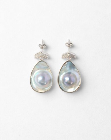 Natural Mabe Pearl Earrings