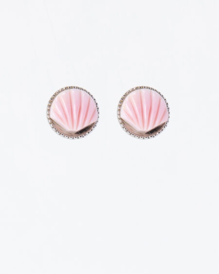Scallop Shell Stud Earrings