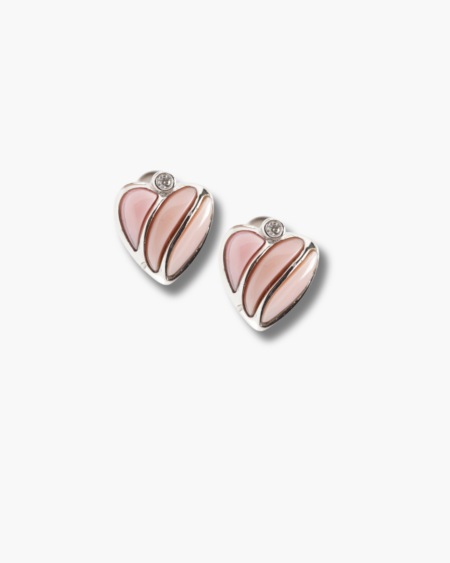 Little Jigsaw Heart Stud Earrings
