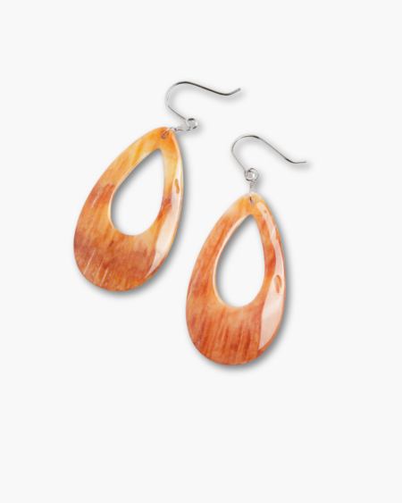 Hallow Water Drop Shaped Wire Hook Earrings