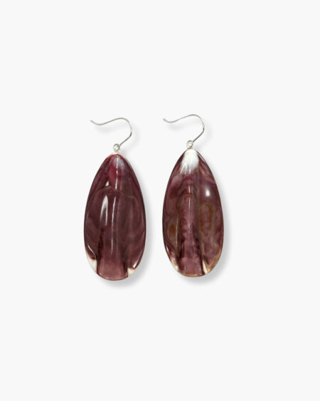 Wampum Shell Hook Earrings