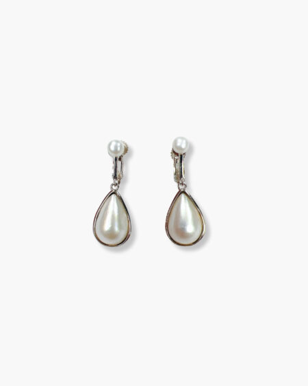 Blister Pearl Droplet Shaped with Pearls Stud Earrings