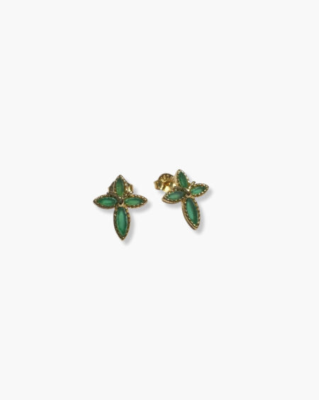 Marquise Grace Cross Minis Gold Plated Earrings
