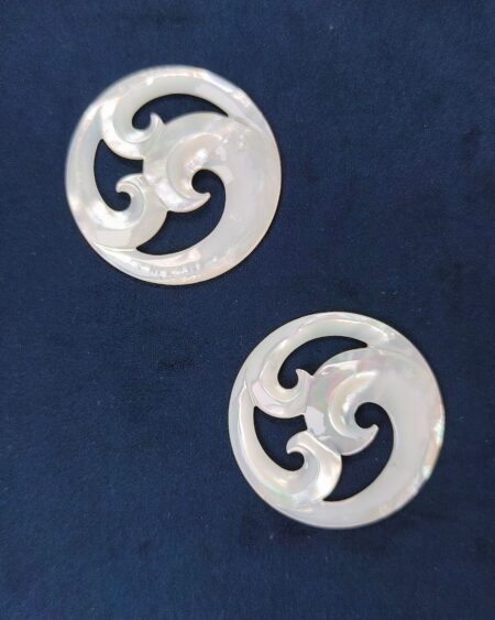 Natural White Mother of Pearl Disc Charm (10pcs)