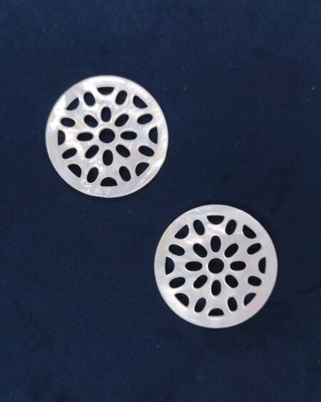 Natural White Mother of Pearl Web Lace (10pcs)