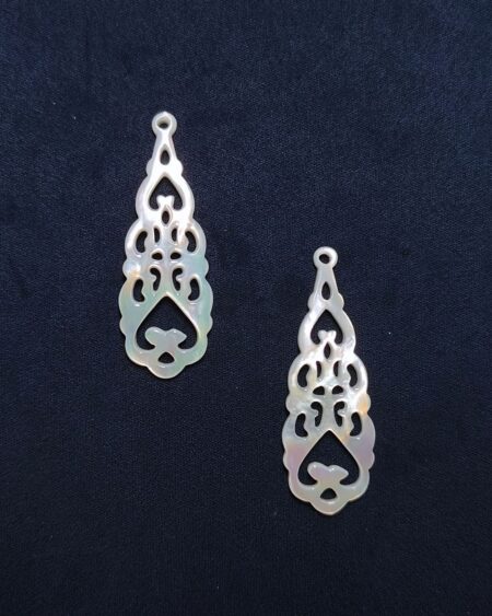 Natural White Mother of Pearl Chandelier Drops Lace Dangle (10pcs)