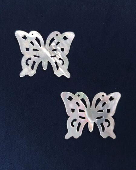 Natural White Mother of Pearl Butterfly (10pcs)