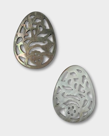Pear Filigree, Black MOP