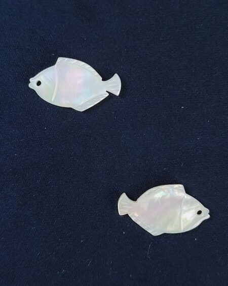 White Mother of Pearl Fish (10pcs)