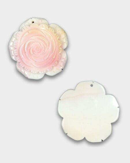 Flower Carving, Pink Queen Conch