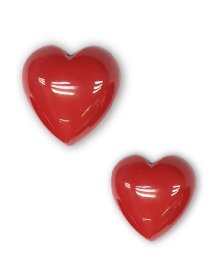 Imitation Coral Heart Cabochon