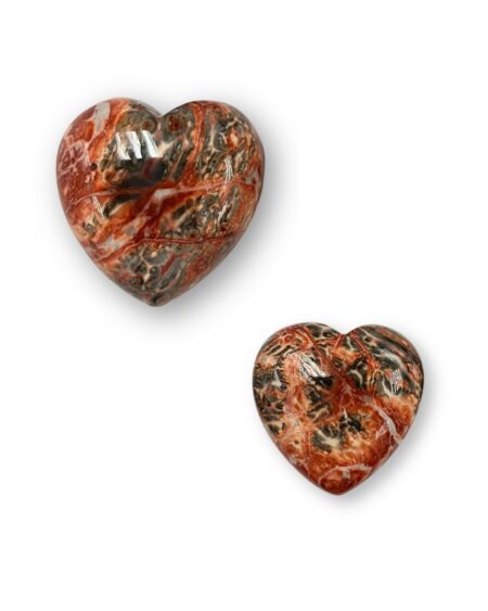 Leopard Jasper Heart Cabochon