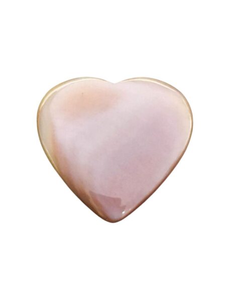 Pink Mother Of Pearl Heart Cabochon