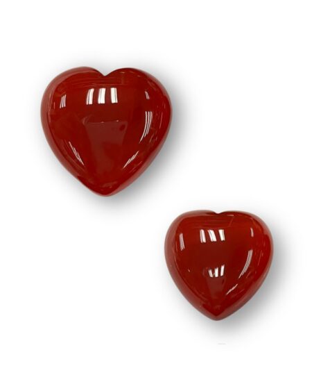 Red Agate Heart Cabochon