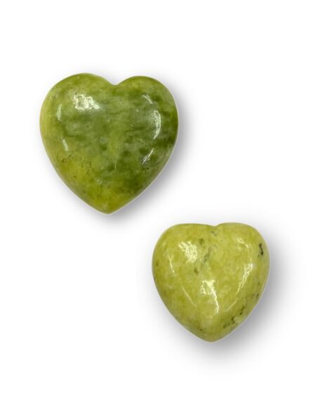 Cabochon Heart Yellow Howlite