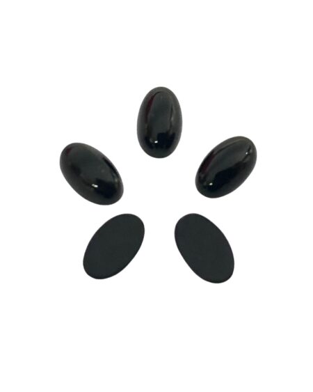 Black Agate Oval Cabochon