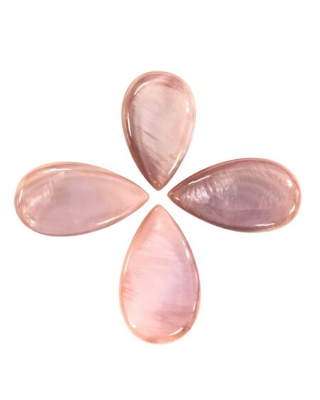 Pink Mother of Pearl Pear Shaped Cabochon