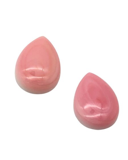 Pink Queen Conch Shell Pear Cabochon