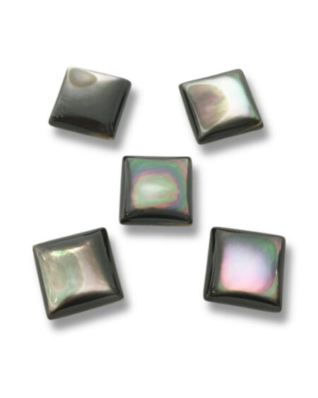 Cabochon Square Black Mother of Pearl