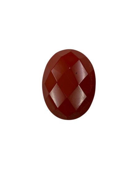 Facet Oval Red Jasper