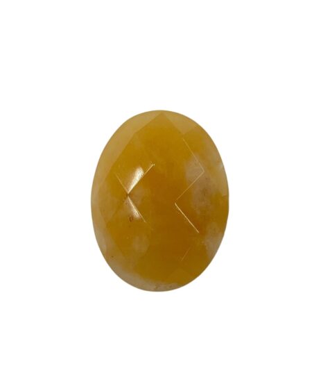 Facet Oval Yellow Jade