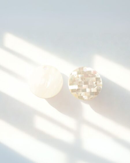 White MOP Round Mosaic
