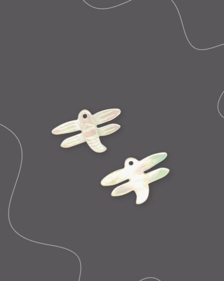Dragonfly, White MOP