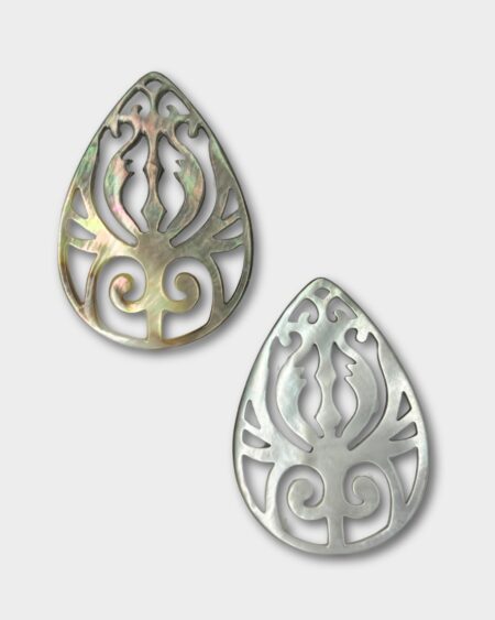 Pear Filigree, Black MOP