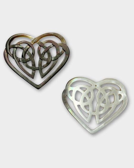 Heart Filigree, Black MOP
