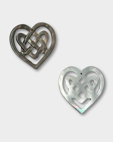 Heart Filigree, Black MOP