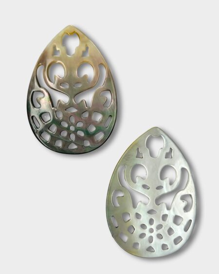 Pear Filigree, Black MOP