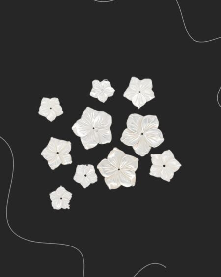 White Mother of Pearl Flowers