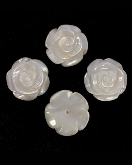 White MOP Roses