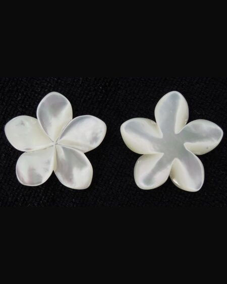 White Mother of Pearl Flower Carving