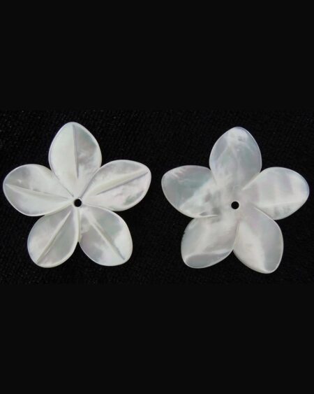 White Mother of Pearl Flower Carving