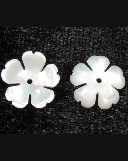 White Mother of Pearl Flower Carving