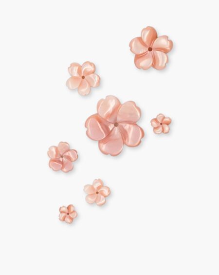 Pink Mother of Pearl Flower Carving