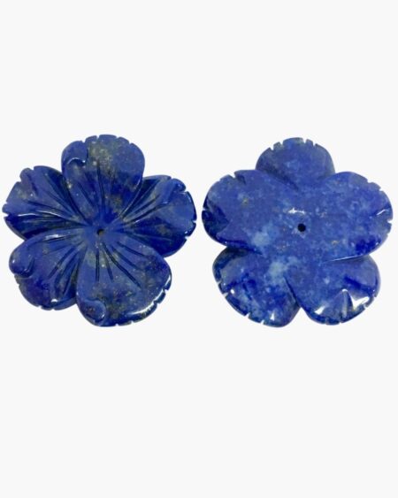 Lapis Lazuli Flower Carving