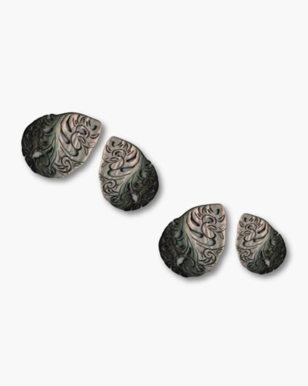 Pear Filigree, Black MOP